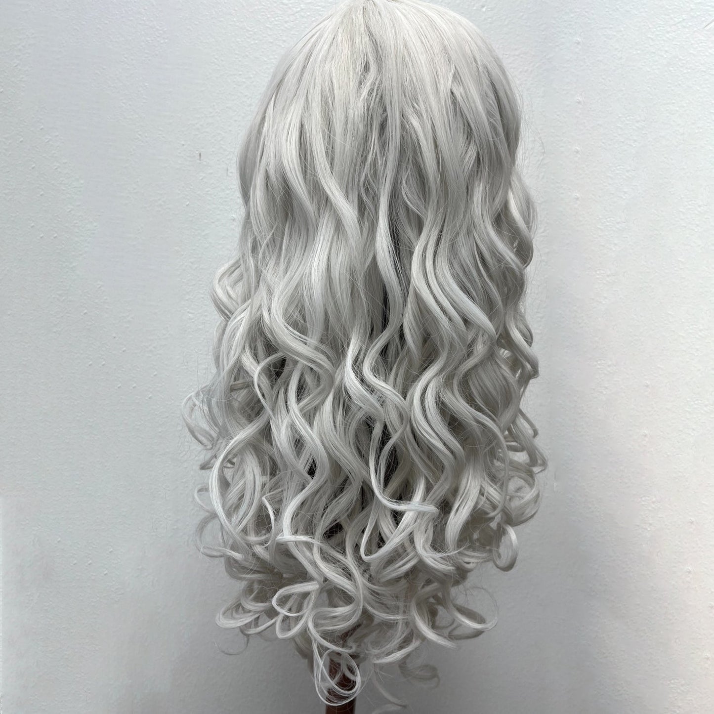 Halloween Wig Black & White,Synthetic Cosplay Costume Halloween Wigs, Wear and Go wig
