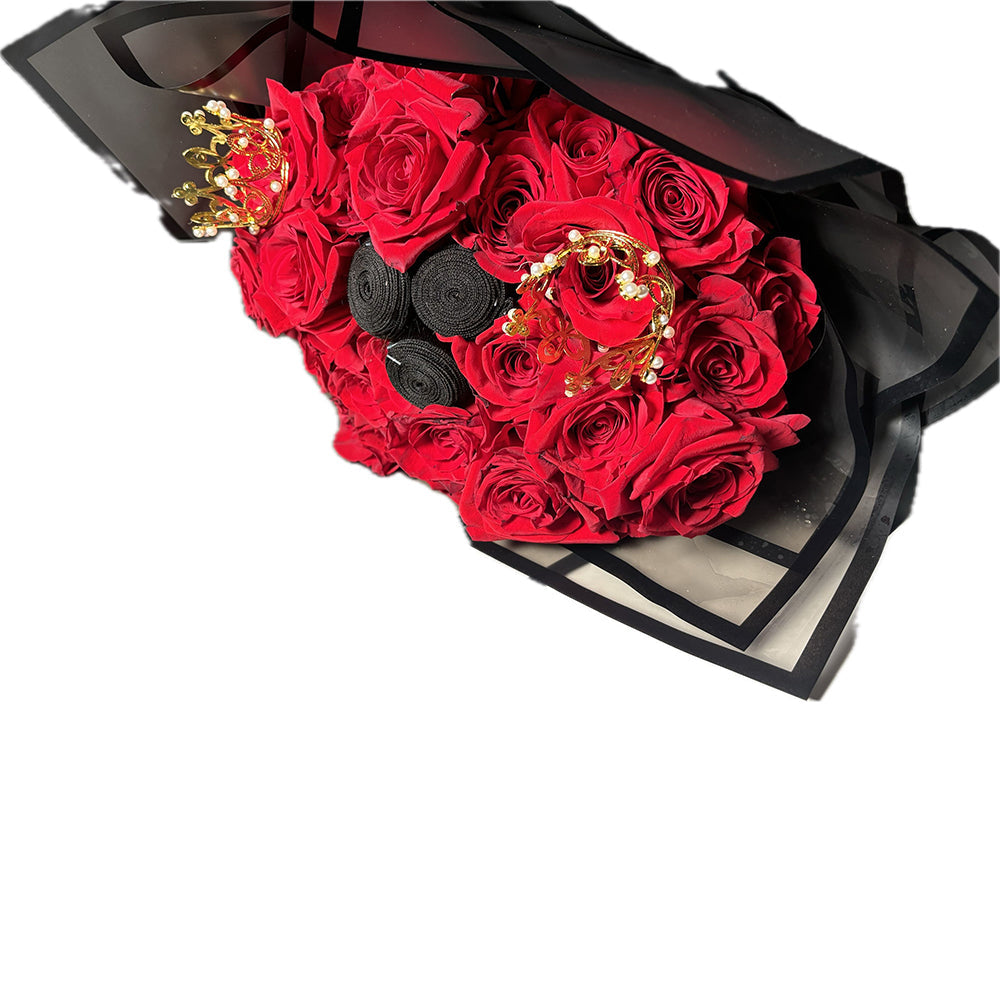 The BEST Valentine's Day Gifts for your partner or yourself 30 Roses with 3 bundles of Premier Human hair Set Pickup Available
