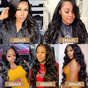13x4 Transparent Lace Loose Wave Wig Frontal Natural Black Human Hair Wig