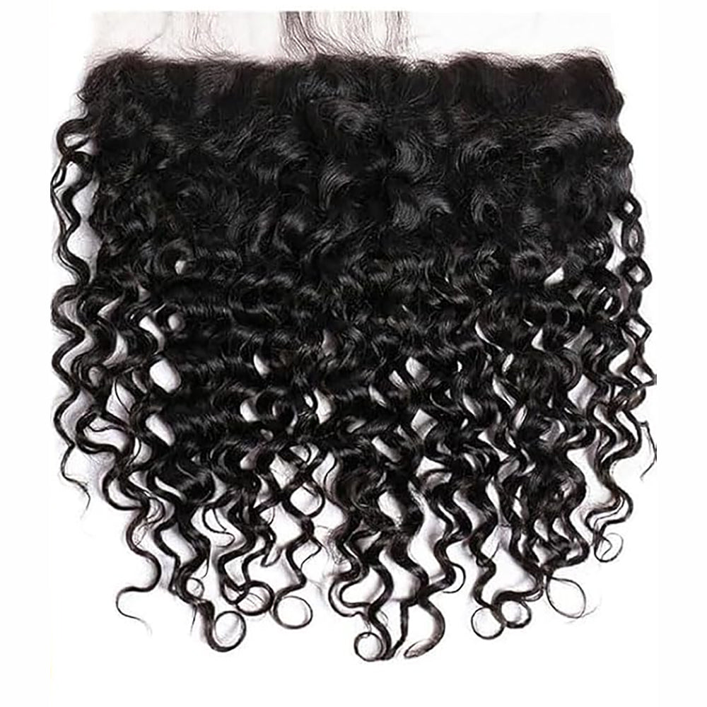 13x6 HD Lace Frontal Water Wave – Unprocessed Mink Virgin Human Hair | 6-Inch Deep Part, Skin-Melt HD Lace