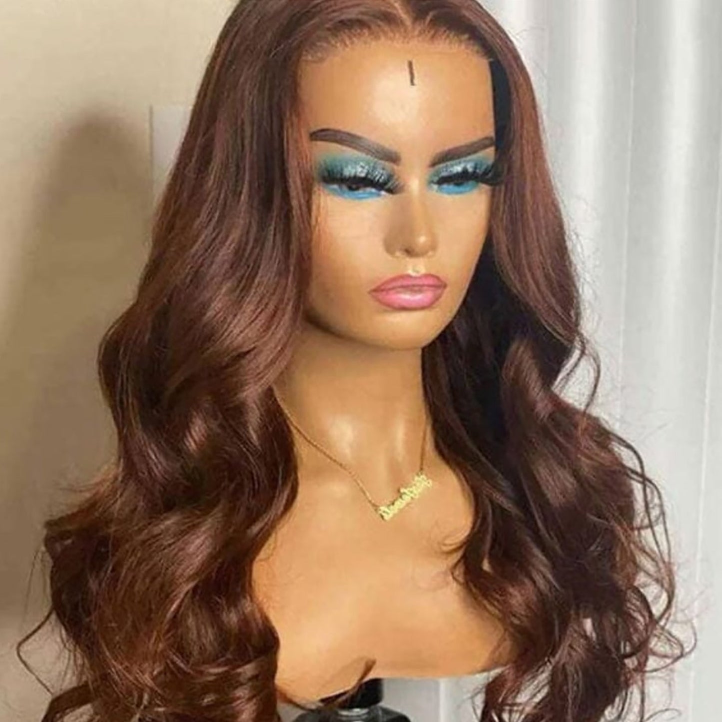 5x5 Lace Closure Wig Body Wave Color #4 Human Hair 180 Density 100% Humanvirgin hair Chocolate Brown, seasonal on sale
