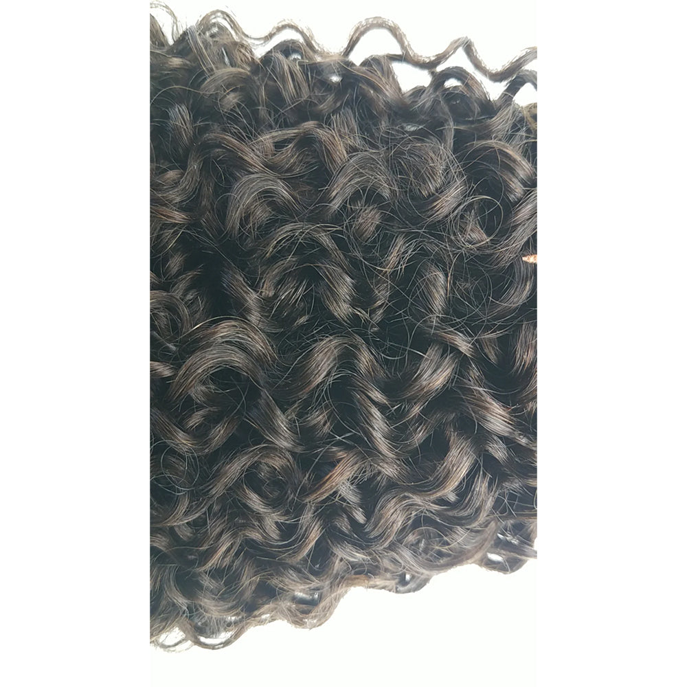 Dark Brown (#2) Jerry Curly 100% Human Hair Bundles | Soft Curls & Natural Blend | Single Donor Cuticle Intact 100g