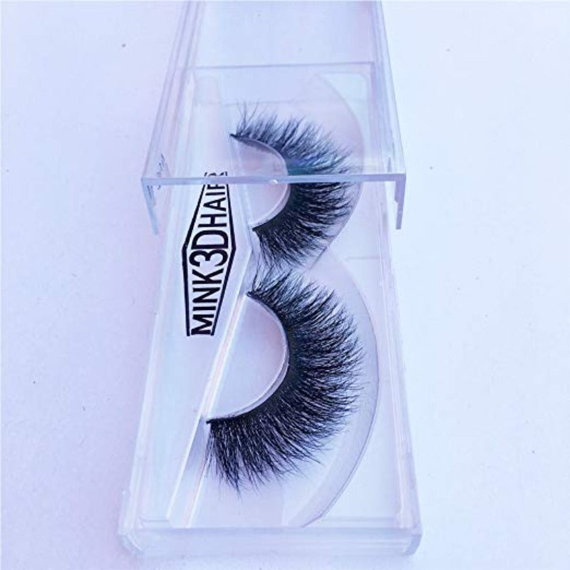 Long Thick Dramatic Look Handmade Reusable 3D Mink Eyelashes For Makeup