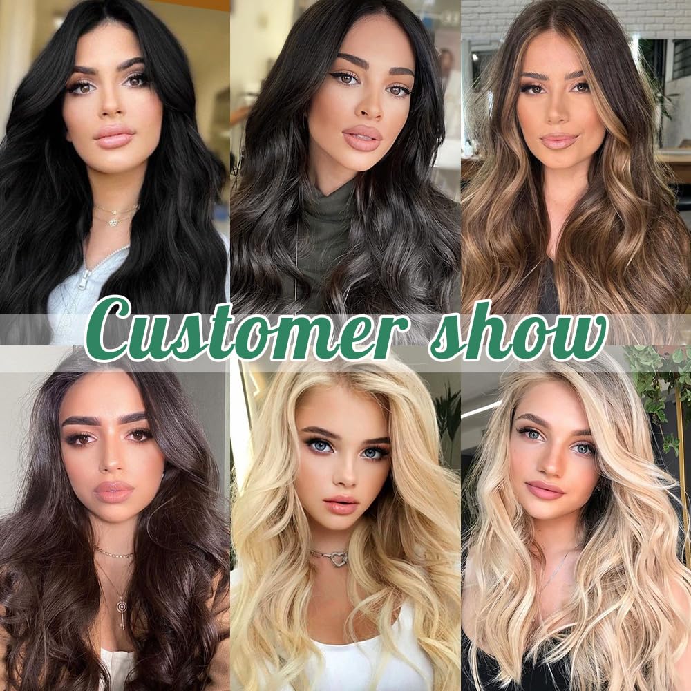 Clip in Mink Hair Extensions 100% Human Hair, 7pcs Natural Black Straight – Brazilian Virgin Hair, 70-90g, Heat Styleable
