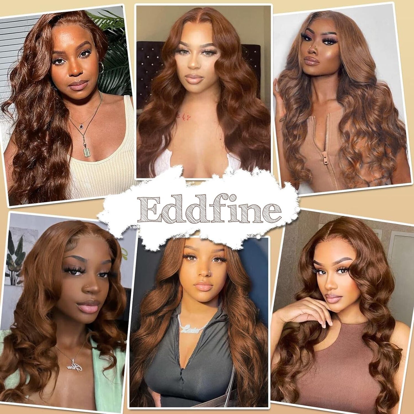 #4 Body Wave 5x5 Lace Closure Glueless Wig Color medium brown 100% Human Hair Wear and Go Chocolate Brown wig