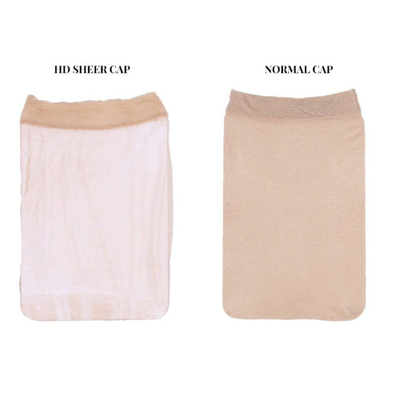 HD Nylon Mesh Net Hair Wigs Stocking Cap Fishnet Elastic Liner 2pcs per pack