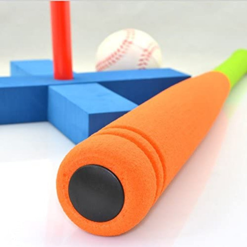 CeleMoon 16.5 Inch Foam T Ball Kids Baseball Softball Bat Set Batting Tee, Blue