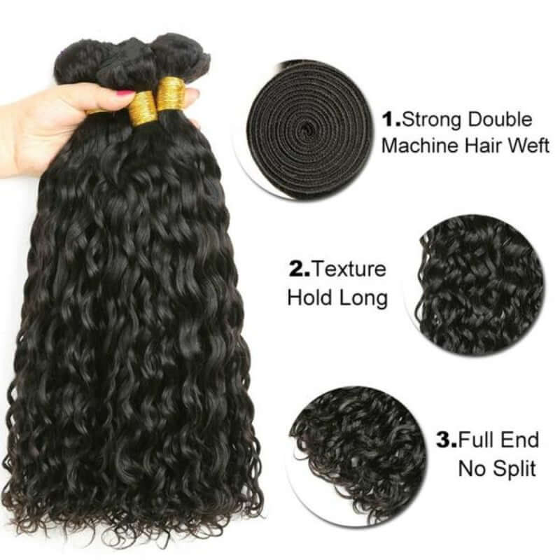 Ustar 7A Virgin Hair 4 Bundles Nartual Wave
