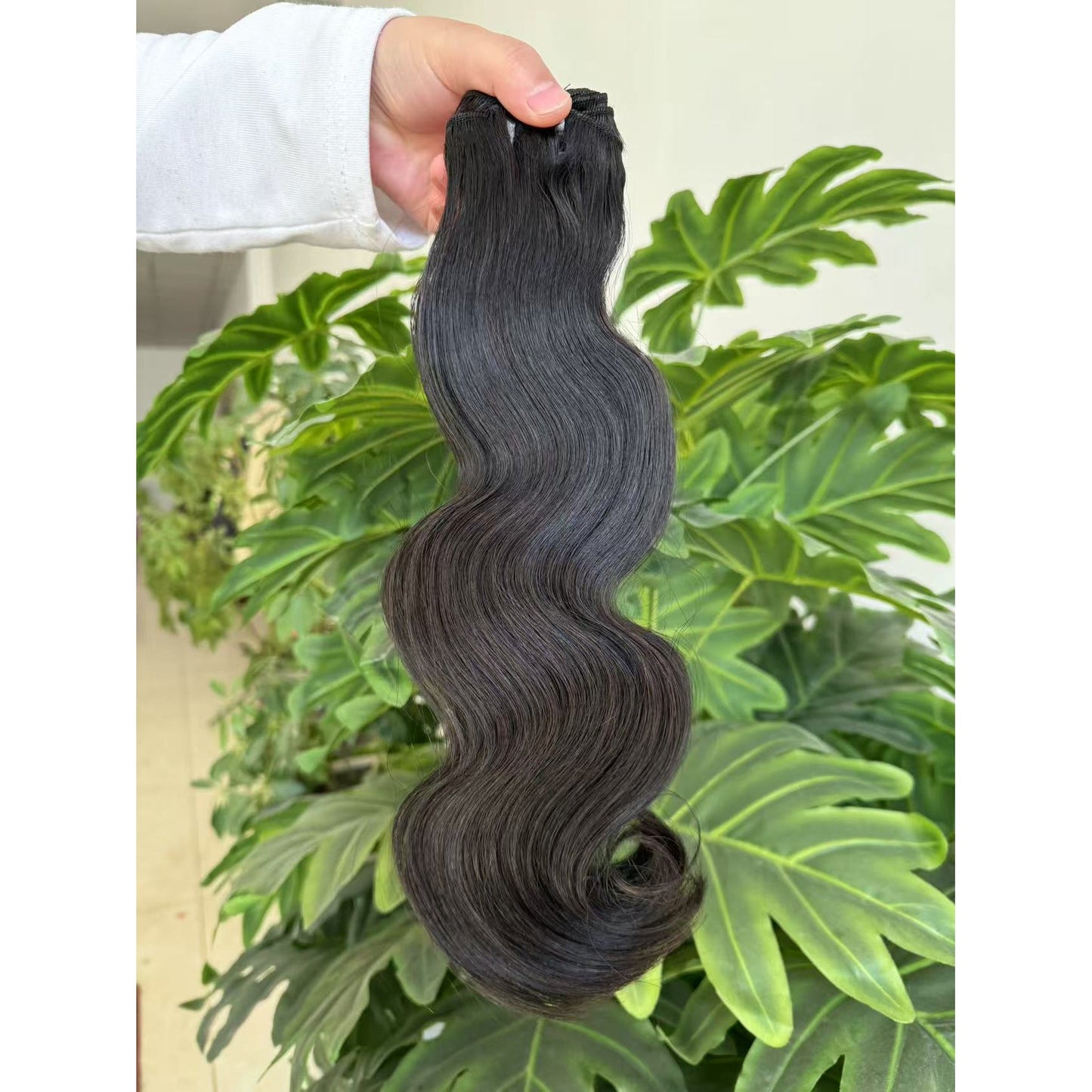 Double Drawn Indian Raw Hair Body Wave 100% Human Hair | Full End Unprocessed Natural Black 14"-30" Cuticle Aligned Bundles