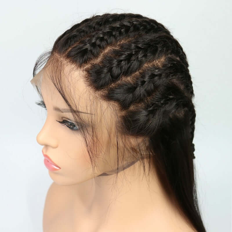 Ustar Full Lace Wig 150% Density Straight Natural Black