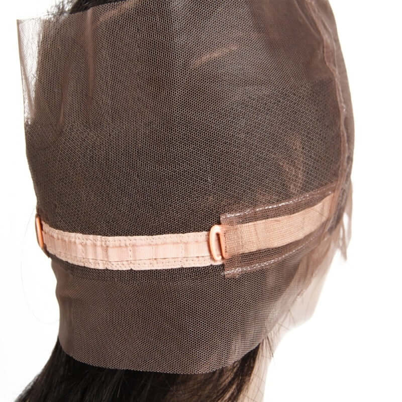 Ustar 7A Natural Black Virgin Deep Wave Hair 2 Bundles with 360 Frontal