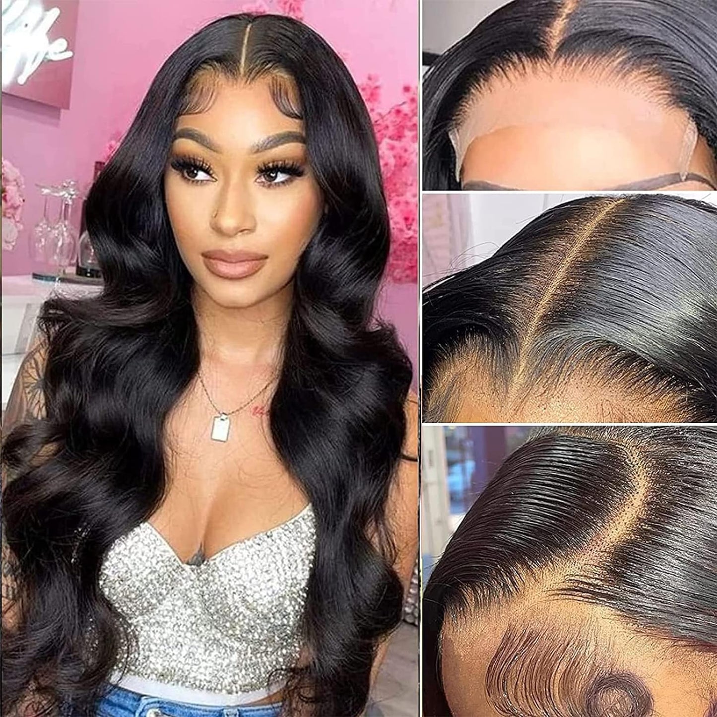 5x5 HD Lace Closure Wig Body Wave Human Hair Swiss Lace, Skin-melt Lace, Invisible Lace