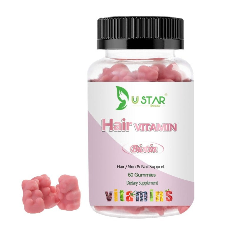  Hair Vitamins Gummies with Biotin