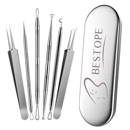 Ustar BESTOPE 26 PCs Makeup Set, 20pcs Brushes & 6pcs Blackhead Remover Pimple Extractor Tool