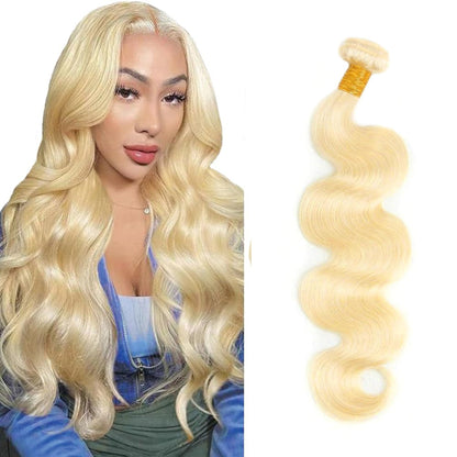 Affordable 613 Golden Blonde Hair Body Wave 100% Human Hair| Unprocessed Cuticle Aligned Bundles Natural Movement