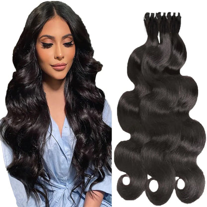 Holiday Deals : Unprocessed Body Wave 3 Bundles hair color #1  jet black 100% Human Hair on sale