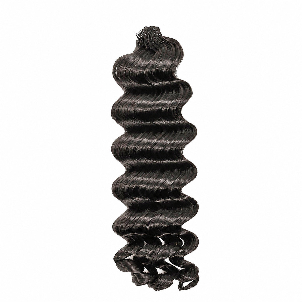 #2 Deep Wave Crochet 100% Human Hair - #2 Dark Brown Boho Braiding Hair For Miracle Knots (50g/Pack)