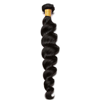 100% Virgin Remy hair Bundles Natural color Loose Wave