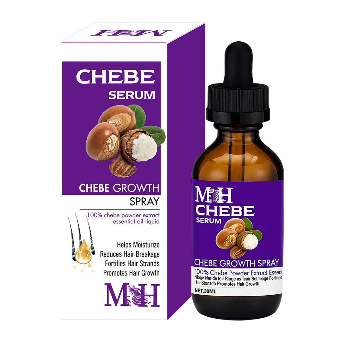 2 Pack Chebe Oil Helps Your Hair Grow Naturally - Anti Hair Loss And Thinning