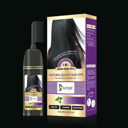 Hair Color Permanent Hair Dye Cream with Comb Applicator
