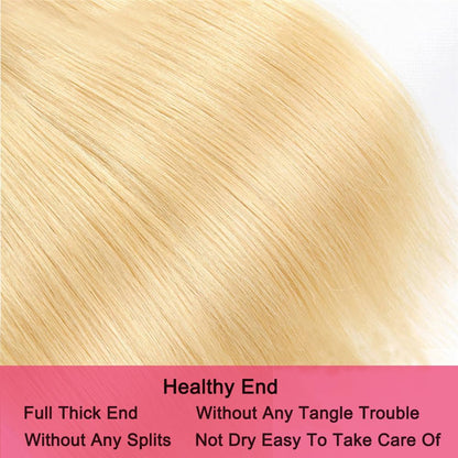 Super Long Golden Blonde 613 Raw Hair Straight 40 Inches High Quality 100% Human Hair | Unprocessed Single Donor Extensions