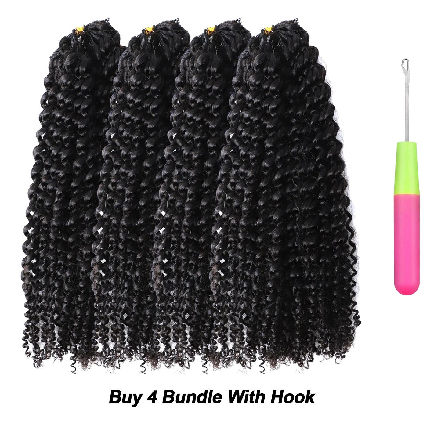 Jerry Curl Crochet 100% Human Hair - Boho Braiding Hair For Miracle Knots (50g/Pack)