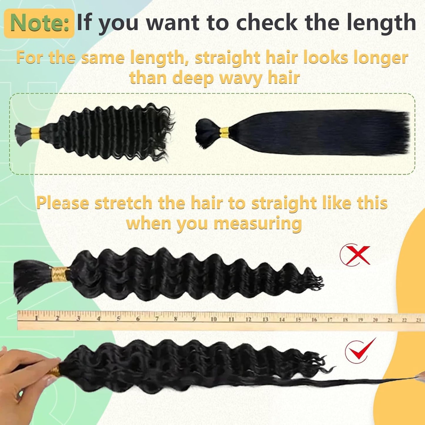 Better Hair, Less Money Color #2 Human Braiding Hair deep Wave Bulk 100% HumanMink Hair 100g/bundle 18-22 inch