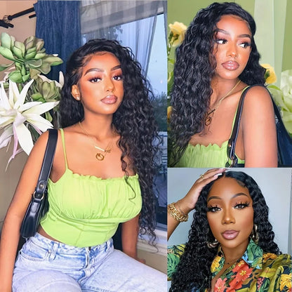 Super Long single drawn raw hair Deep Wave 32-40 Inches High Quality 100% Human Hair | Unprocessed Single Donor Bundles