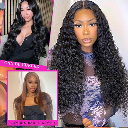 Clip In Premium Hair Extensions Deep Wave High Quality 100% Human Hair – Natural Black, Heat Styleable, Easy Clip-In