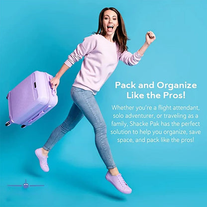 Travel Green Mesh 5 Set Packing Cube Organizers With Laundry Bag