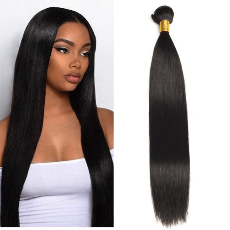 Straight 100% UNPROCESSED Virgin Hair Bundles Natural Color 