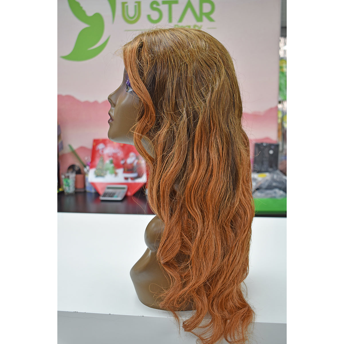 Ombre Brown Ginger Body Wave Wig – 2x6 HD Lace Closure 200% Density Human Hair