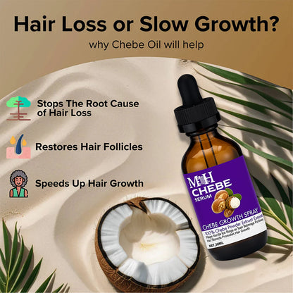 Chebe Oil Helps Your Hair Grow Naturally - Anti Hair Loss And Thinning