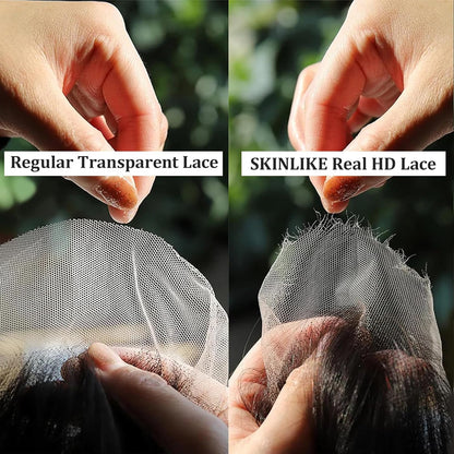 4x4 HD Lace Closure Deep Wave – 100% Unprocessed Brazilian Virgin Human Hair | Pre-Plucked, Skin-Melt HD Lace