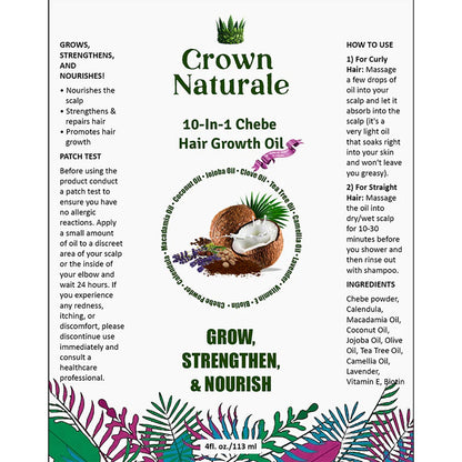 Chebe Oil Helps Your Hair Grow Naturally - Anti Hair Loss And Thinning