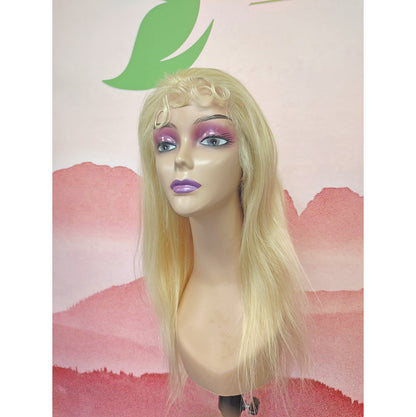 Glueless Lace 13x4 Frontal Wig Color Blonde(613) Straight Density 200 Wear and Go Human Hair Wig