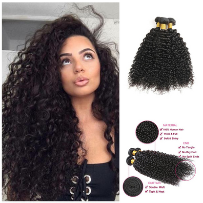 Ustar 7A Virgin Hair 3 Bundles Jerry Curl