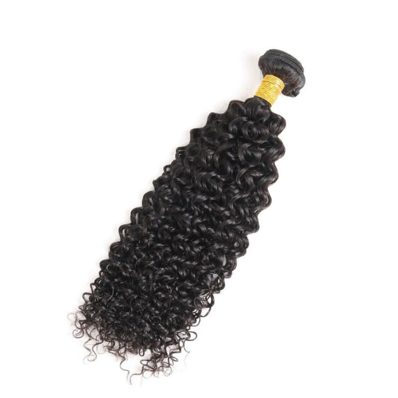 100% UNPROCESSED Virgin Hair Bundles Natural Color Jerry Curly