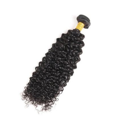 100% UNPROCESSED Virgin Hair Bundles Natural Color Jerry Curly