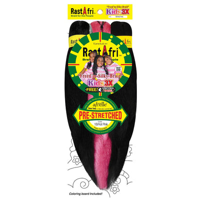 Rastafri  Freed'm silky braid PRE-STRETCHED KIDS 3X and plus
