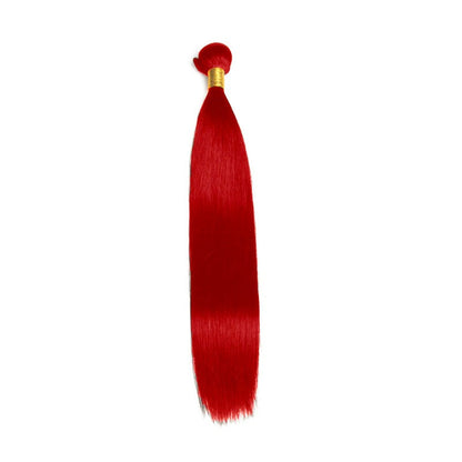 Straight Mink Hair Red Color 100% Human Hair