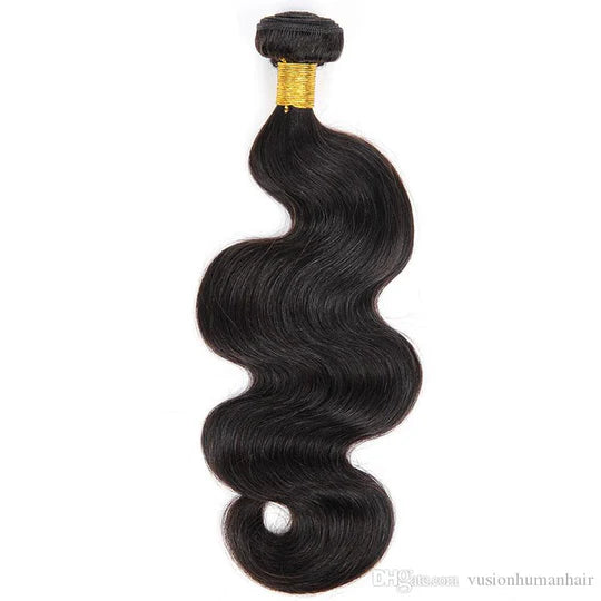 ZAVARIA HAIR  Body Wave Natural Black high quality full in end Unprocessed Human Hair Extensions Main image