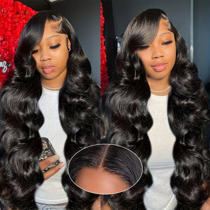 5x5 HD Lace Closure Wig Body Wave Human Hair Swiss Lace, Skin-melt Lace, Invisible Lace