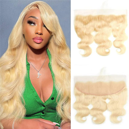 13x4 HD Lace Frontal 613 Blonde Body Wave 100% Human Hair Swiss Lace, Skin-melt Lace, Invisible Lace – Ear to Ear