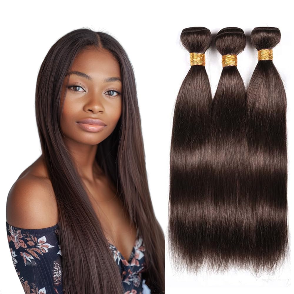 Holiday Deals: Straight Dark Brown (2#) 100% Human Hair