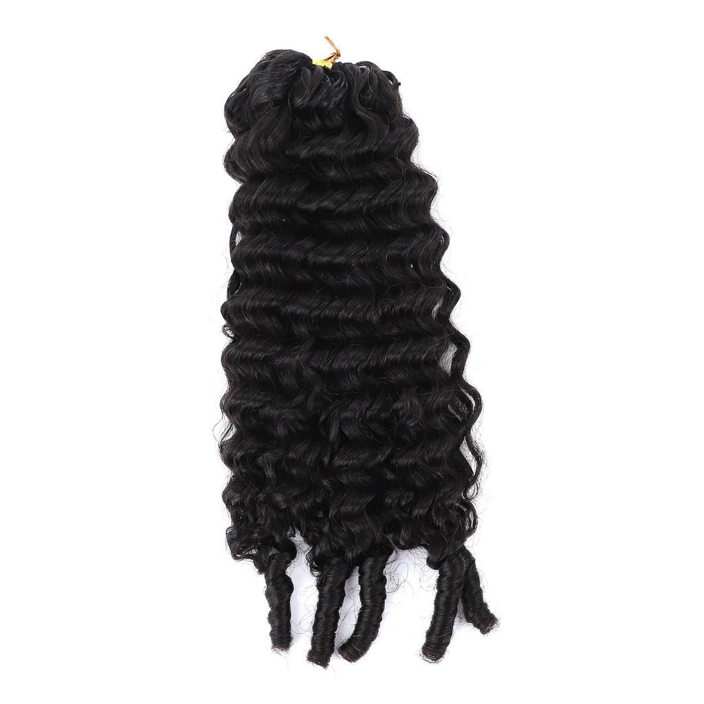 Burmese Curly with Spiral Ends Crochet 100% Human Hair - Boho Braiding Hair For Miracle Knots (50g/Pack)