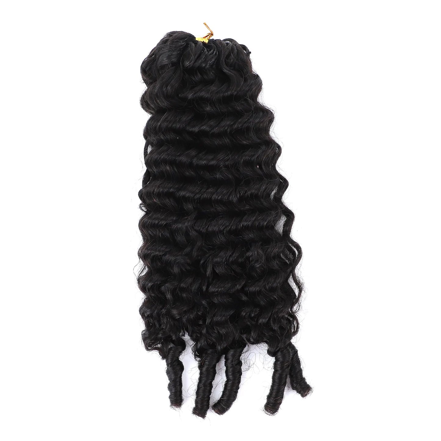 Burmese Curly with Spiral Ends Crochet 100% Human Hair - Boho Braiding Hair For Miracle Knots (50g/Pack)