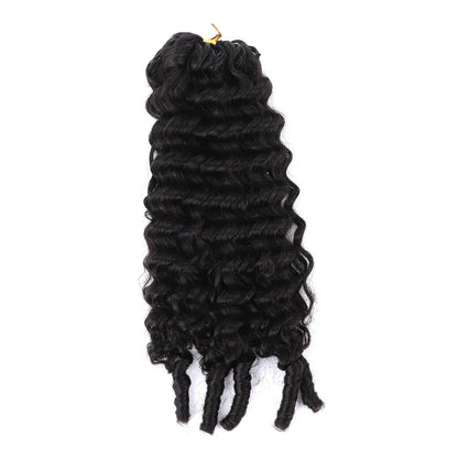 Burmese Curly with Spiral Ends Crochet 100% Human Hair - Boho Braiding Hair For Miracle Knots (50g/Pack)
