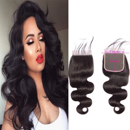 Body Wave Transparent Lace Closure 