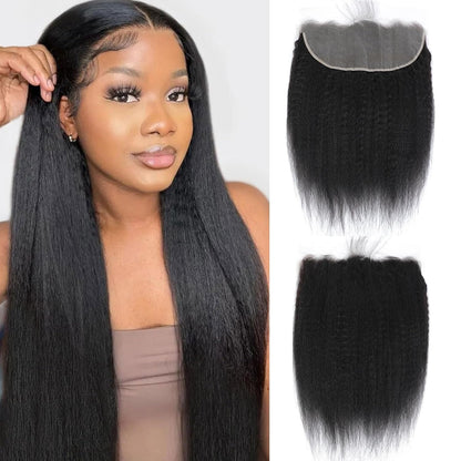13x6 HD Lace Frontal Kinky Straight – Unprocessed Mink Virgin Human Hair